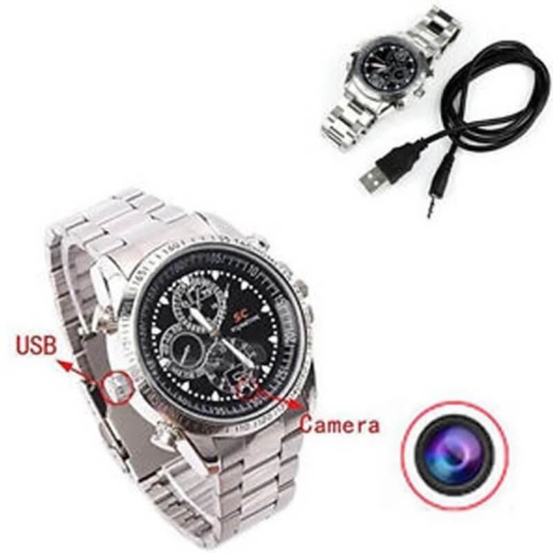 8GB SPY CAMERA VIDEO WATCH - SILVER